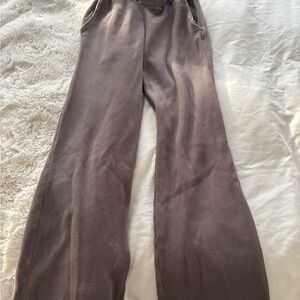 TALENTLESS Wide Leg Pants in Taupe